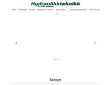 Tablet Screenshot of hydraulikkteknikk.no